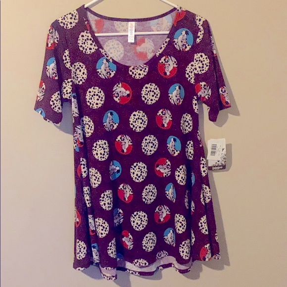 Disney Perfect T Lularoe XS NWT Cruella de Vil - Picture 1 of 7